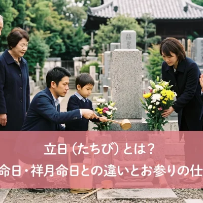 立日（たちび）とは？月命日・祥月命日との違いとお参りの仕方